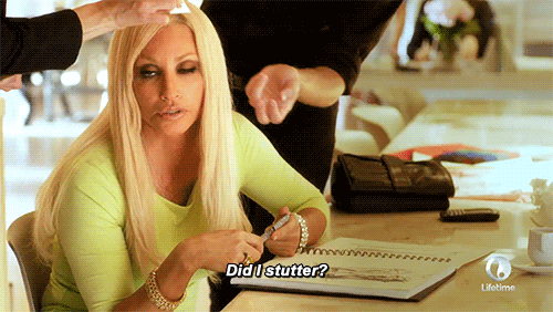 gina gershon versace gif