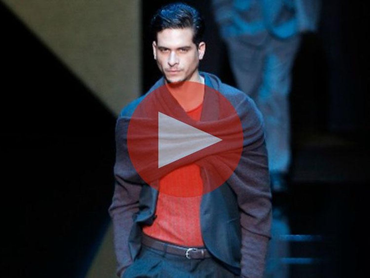 Giorgio Armani Unveils New Collection at Milan Fashion Week