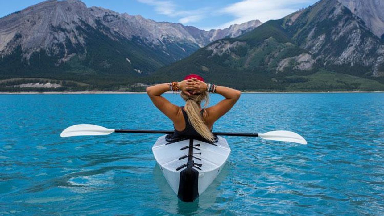 Girl on vacation in Canada