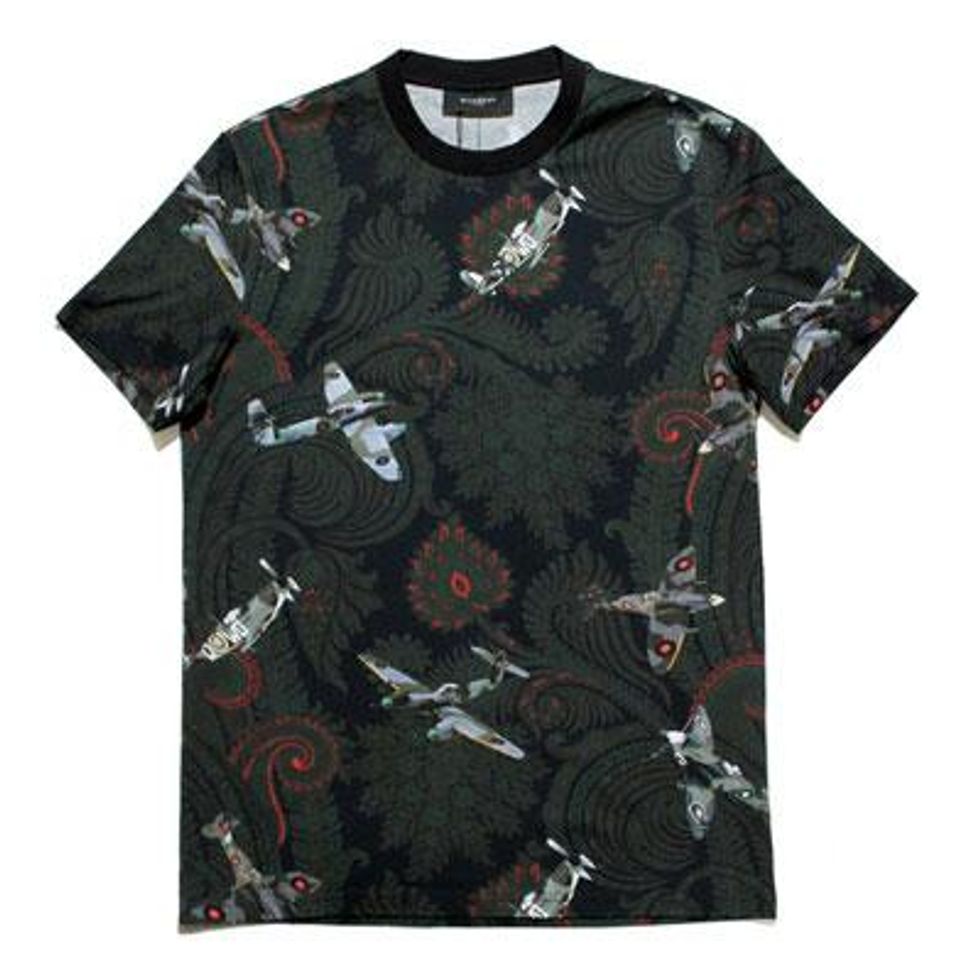 Givenchy Fighter Jet & Paisley T-Shirt