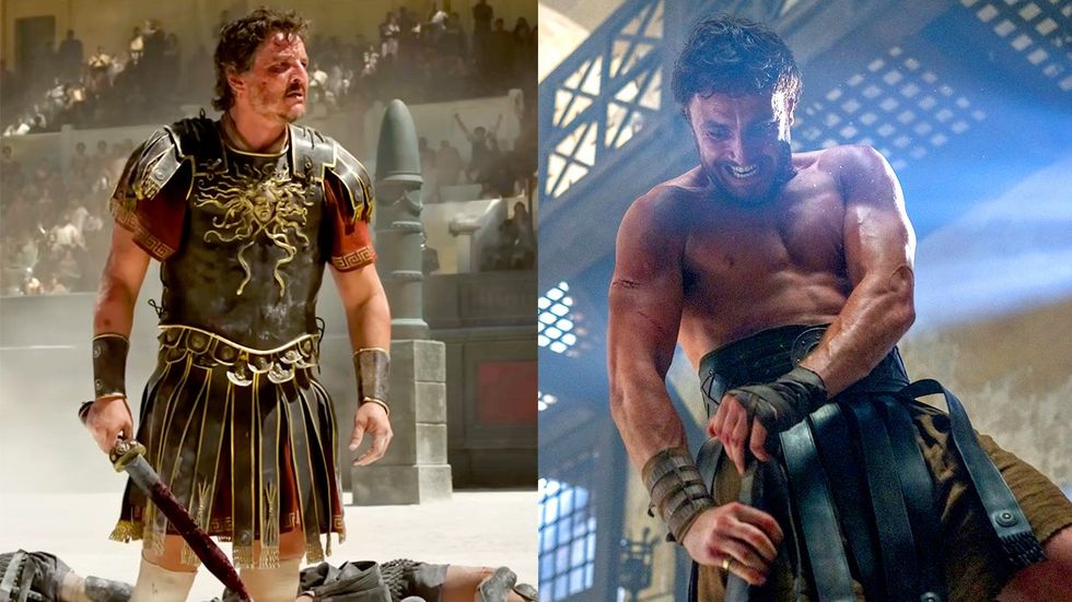 gladiator ii 2 trailer pedro pascal paul mescal