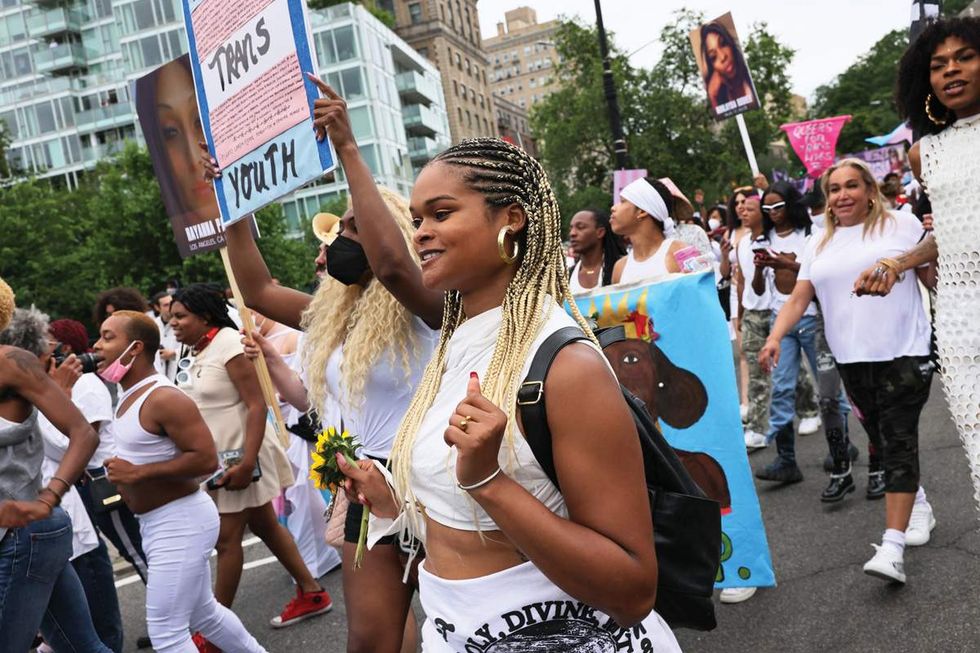 GLM cofounder Raquel Willis at the 2024 Gender Liberation March