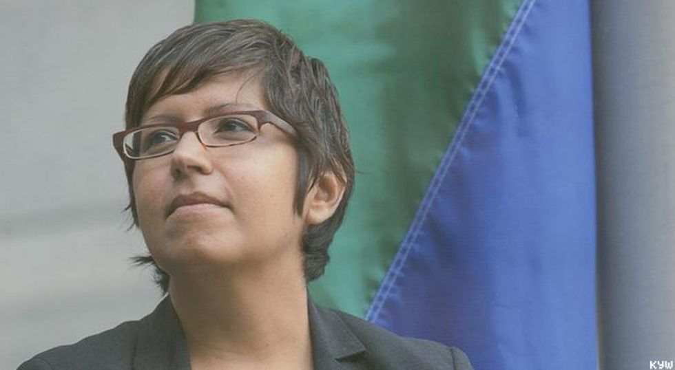 Gloria Casazrez was the the first Director of the Office of LGBT Affairs for the city of Philadelphia.