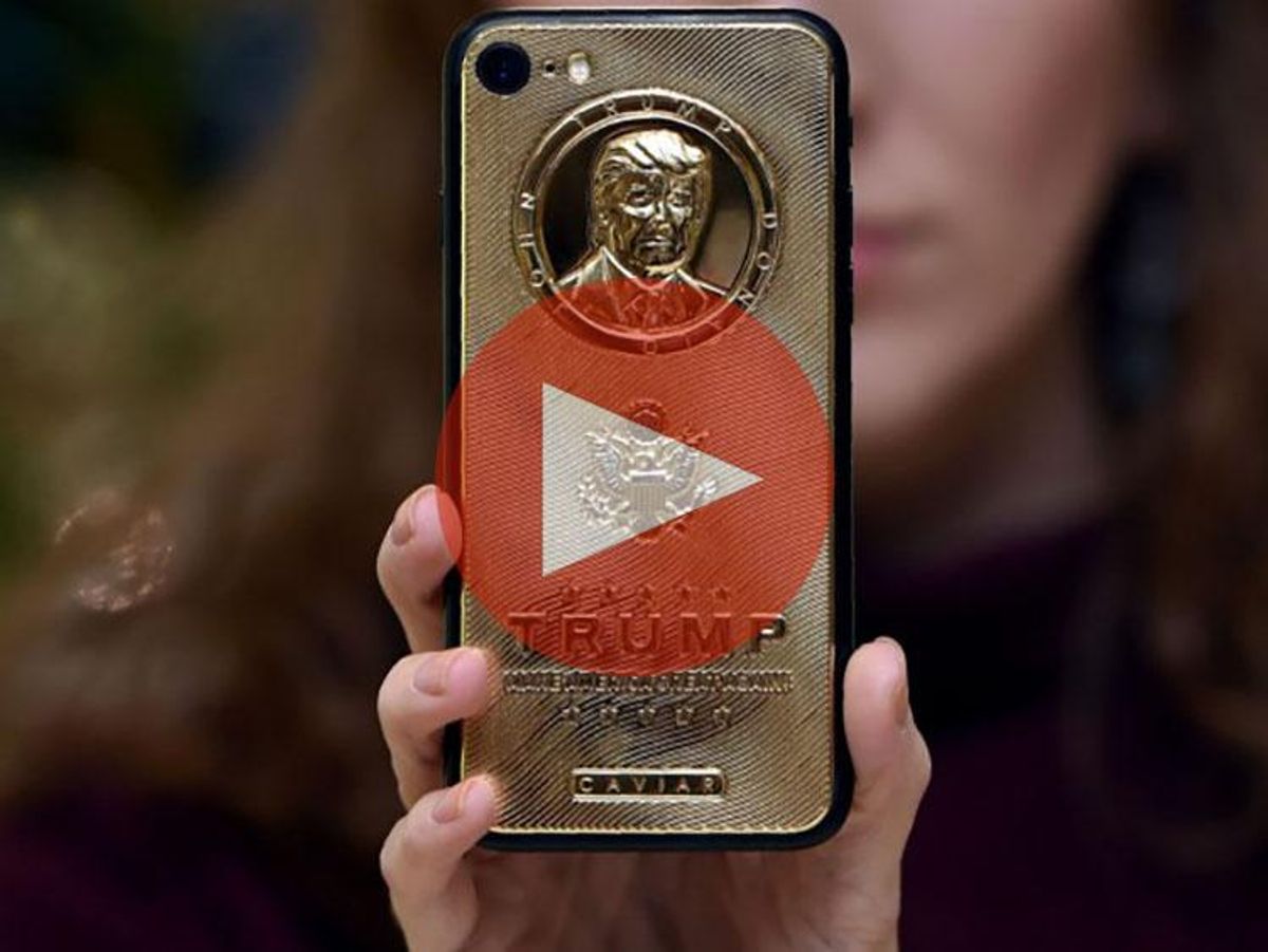 Gold-plated iPhones Celebrate the Love Between Trump and Putin