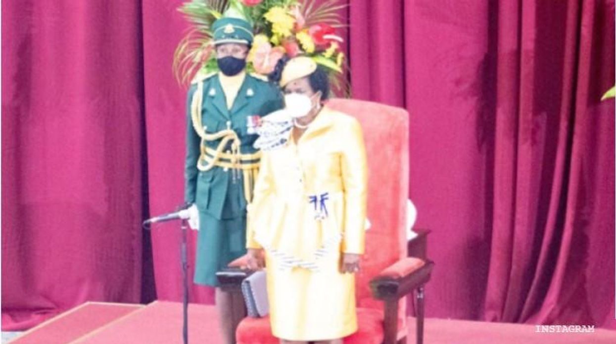 Governor General Dame Sandra Mason announced Barbados will recognize same-sex civil unions.