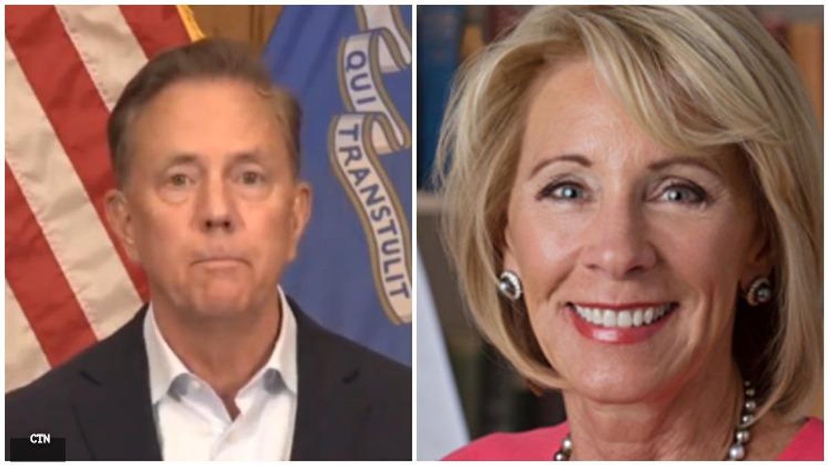 Governor Ned Lamont tells Education Secretary Betsy DeVos to Butt Out after threats of withholding federal funds over trans student athletes and Title IX violations