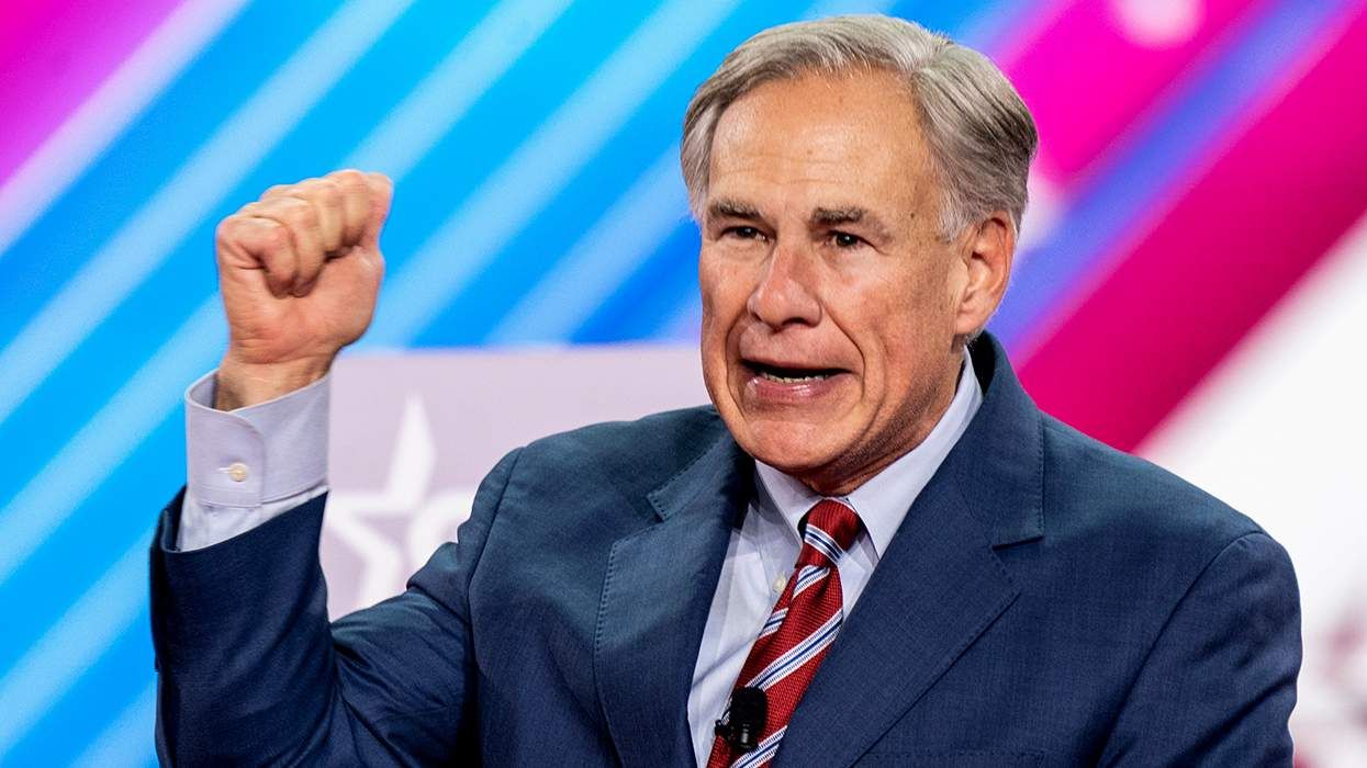 Governor of Texas Greg Abbott speaks during CPAC 2022
