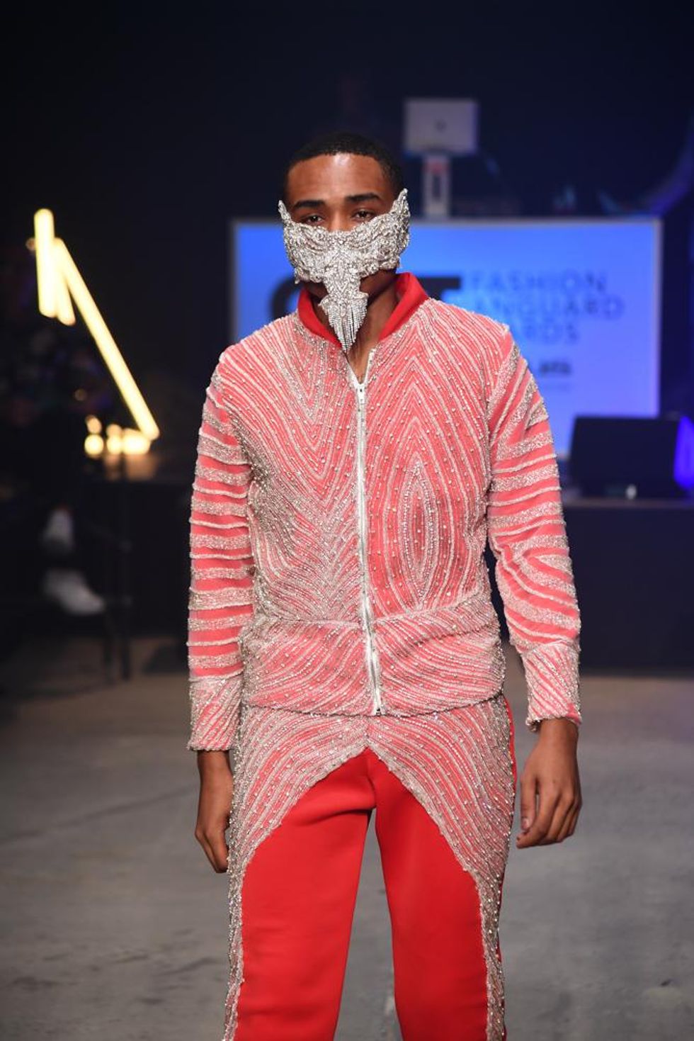 Grayling Purnell's model on the runway