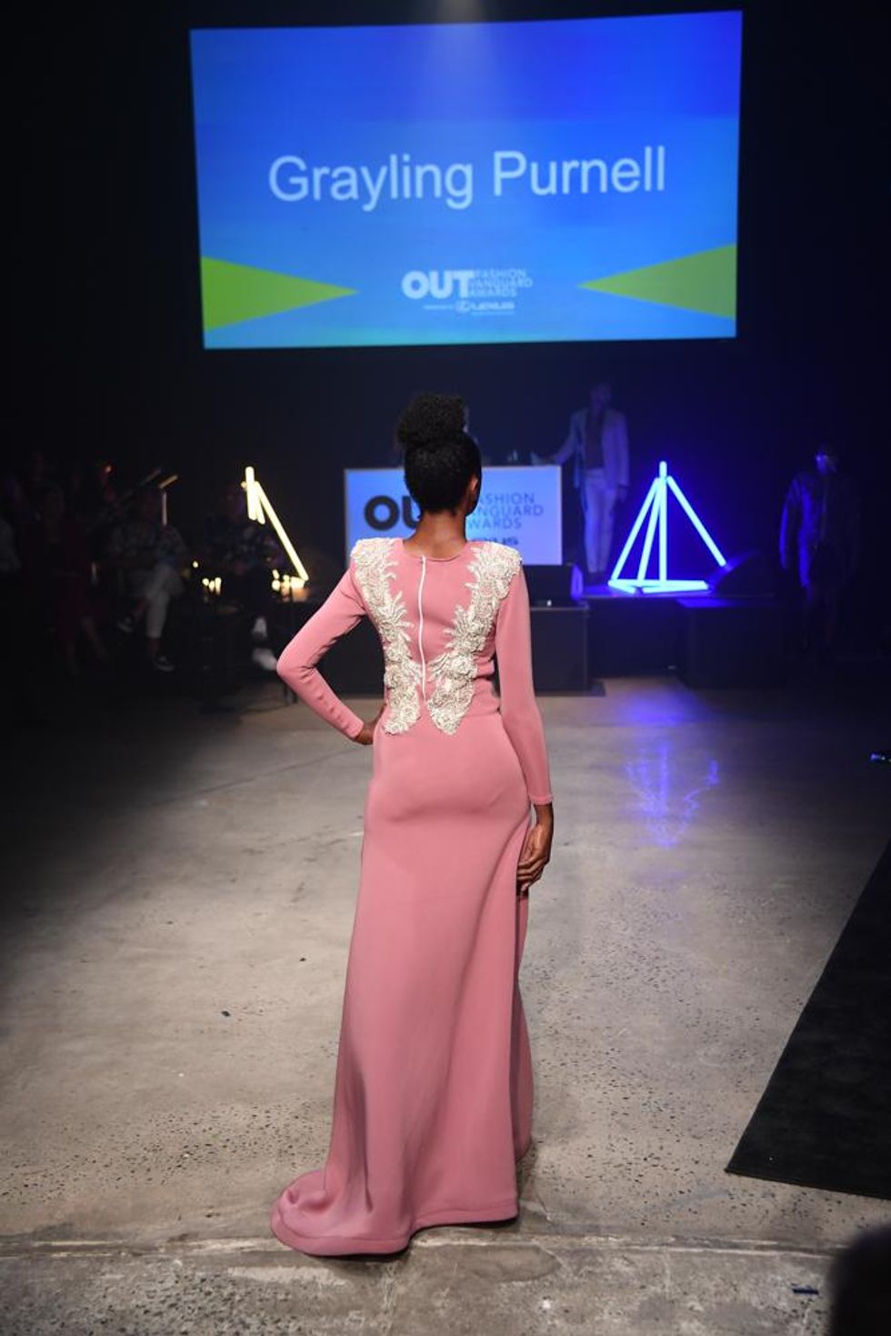 Grayling Purnell's model on the runway