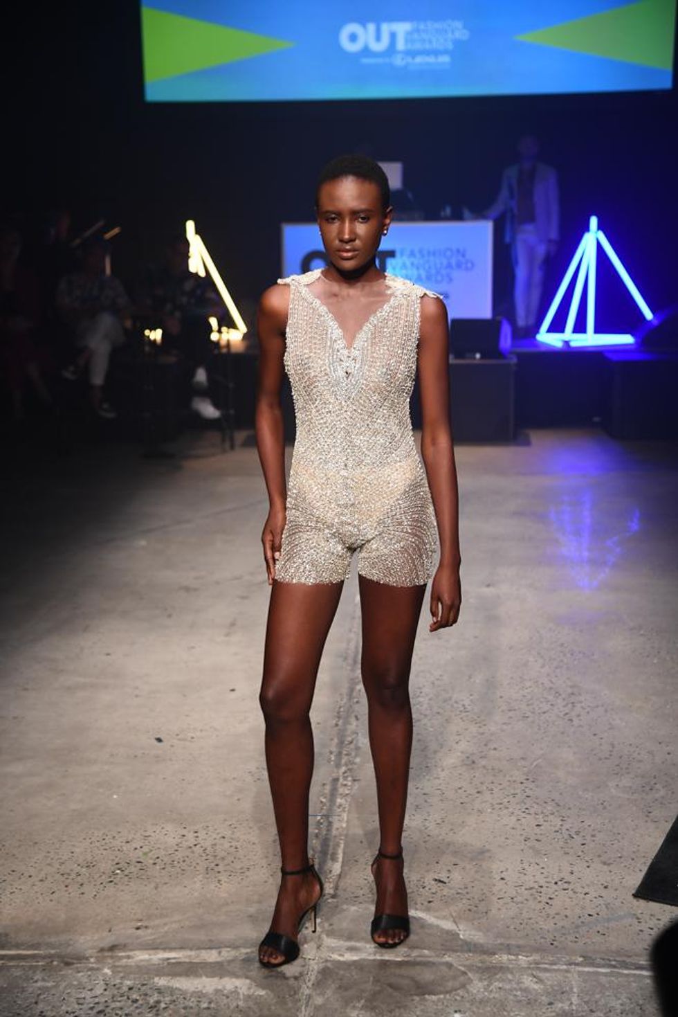 Grayling Purnell's model on the runway
