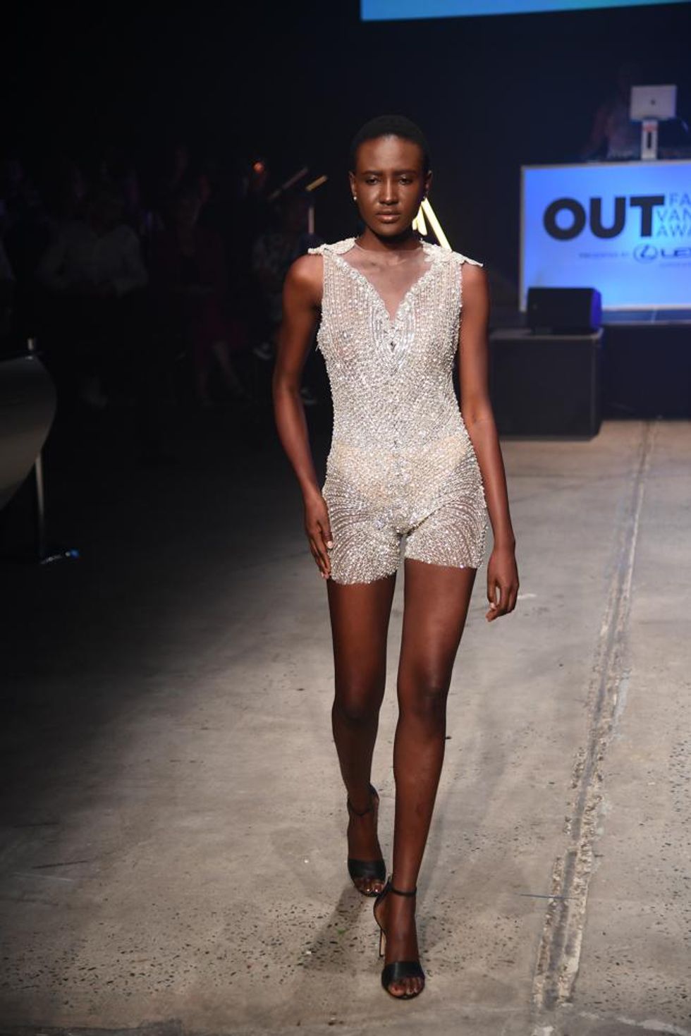 Grayling Purnell's model on the runway
