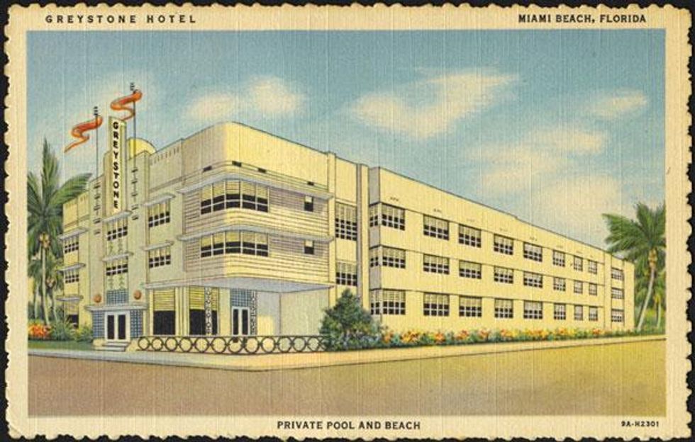 "Greystone Hotel, Miami Beach, Florida," 1939.