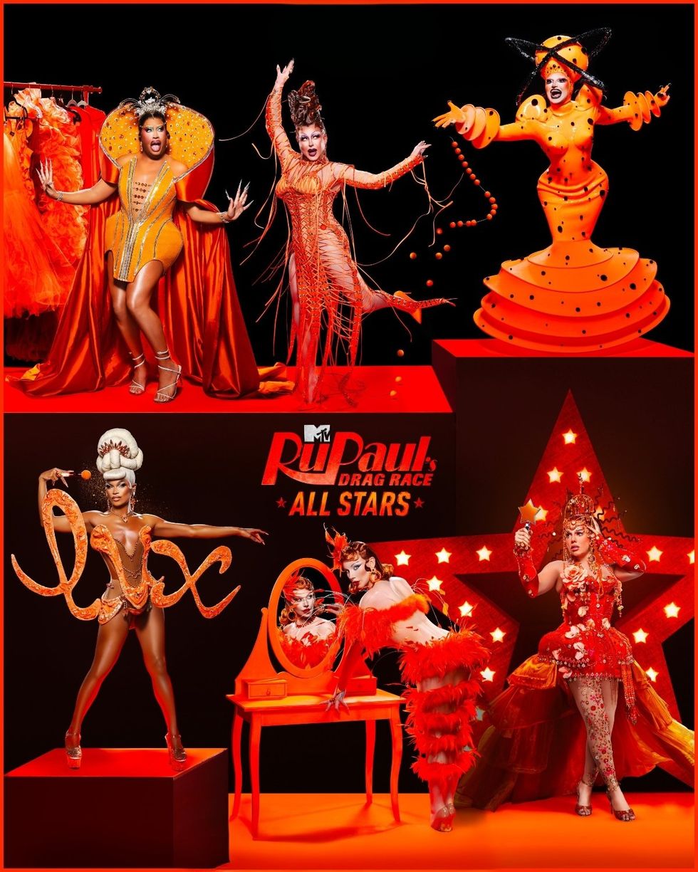 Group Orange on RuPaul's Drag Race All Stars 10