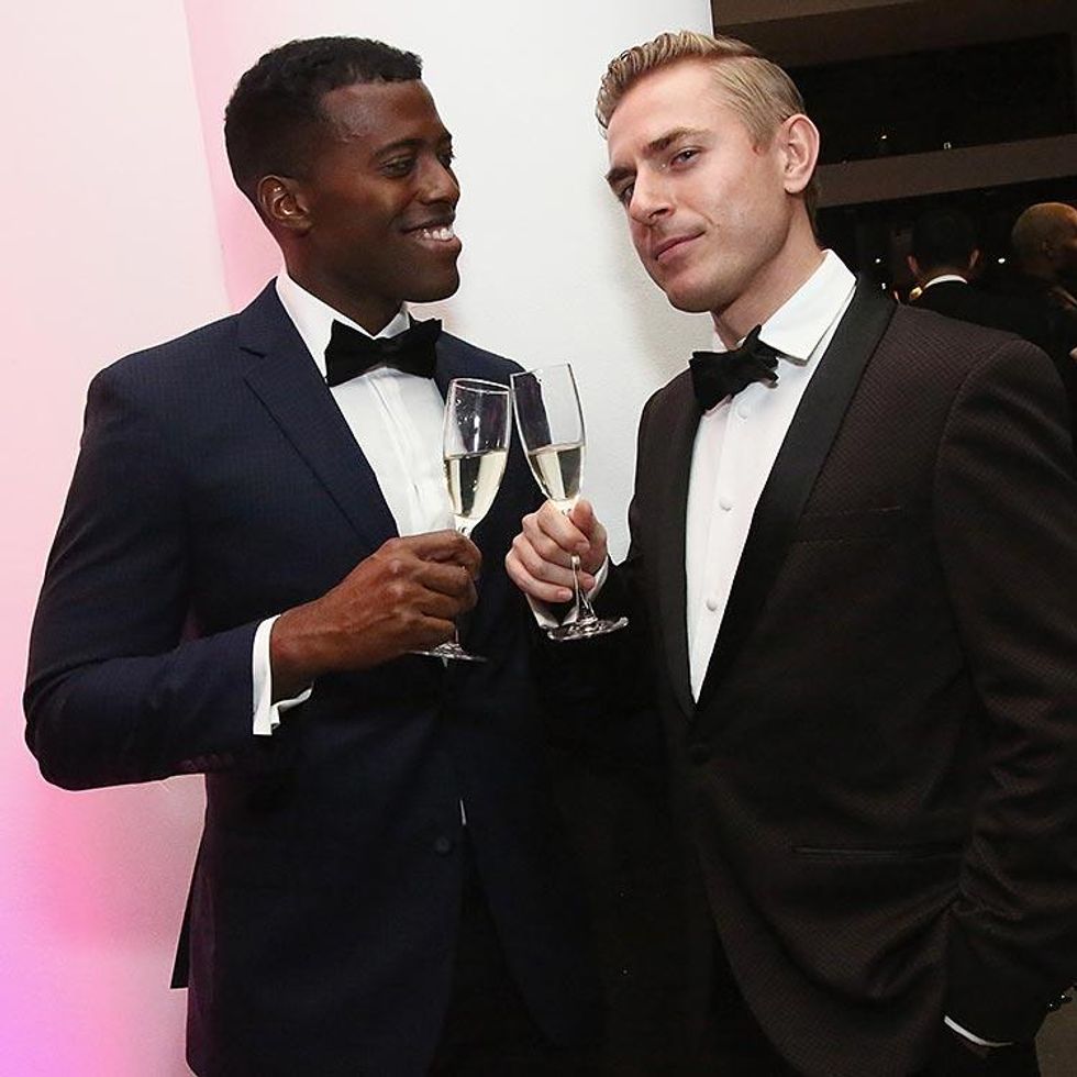 Guests pose for a photo