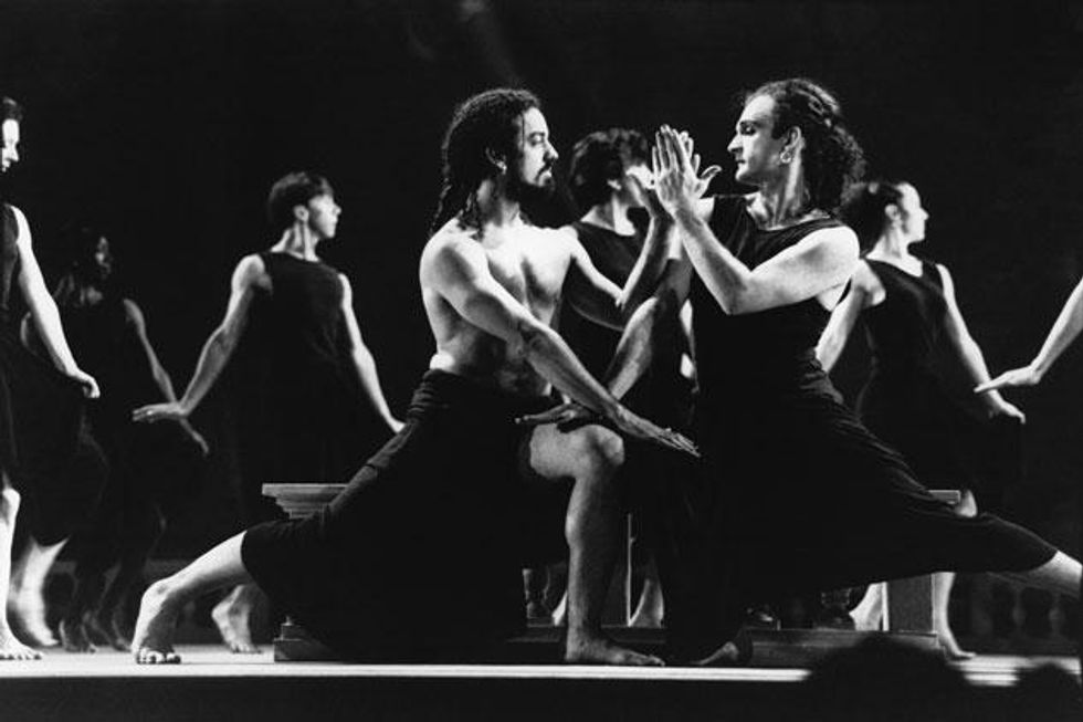 Guillermo Resto and Mark Morris (featured) in 'Dido and Aeneas,' Mark Morris Dance Group, 1990