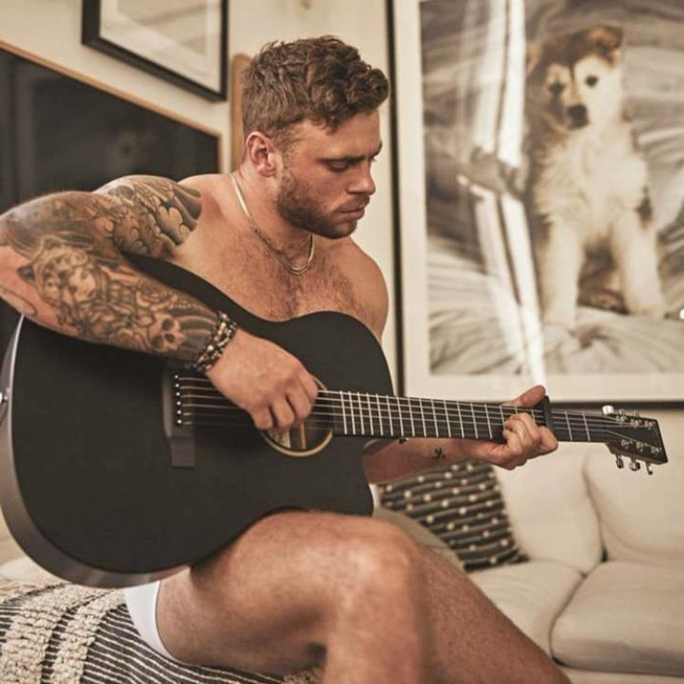 Gus Kenworthy appears in the photo book At Home by Brian Kaminsky