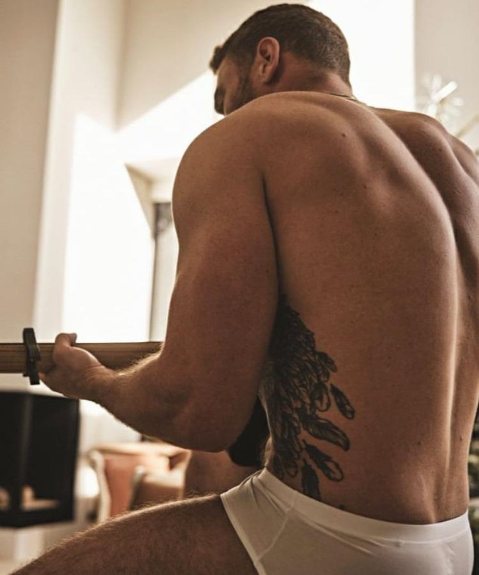 Gus Kenworthy appears in the photo book At Home by Brian Kaminsky