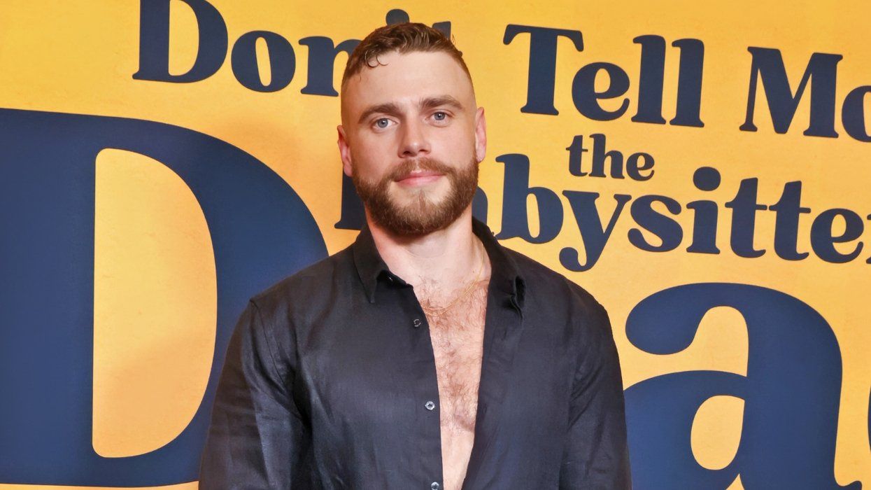Gus Kenworthy at the premiere of Don't Tell Mom the Babysitter's Dead