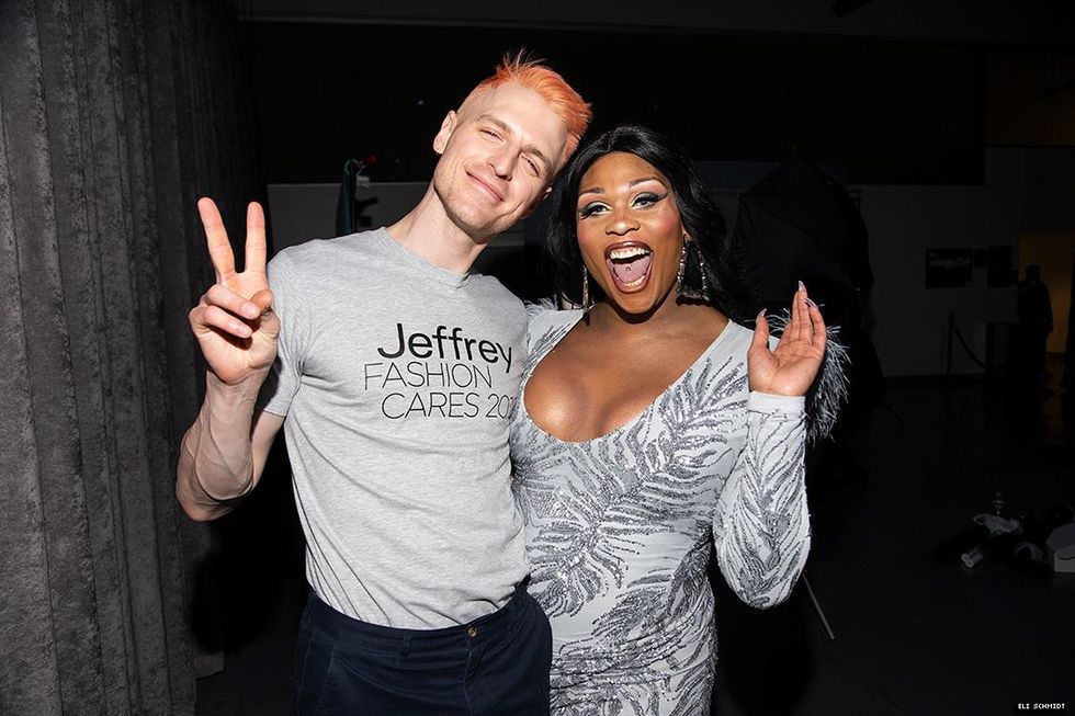 Gus Kenworthy, Milk and the Sexy Models at Jeffrey Fashion Cares 2019