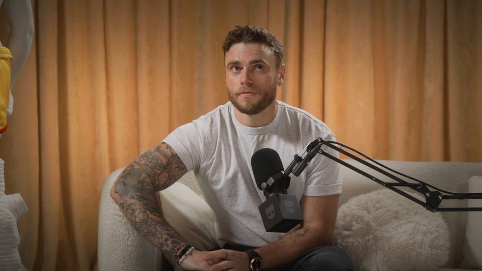 Gus Kenworthy on Grindr's Who's the A**hole podcast hosted by Katya