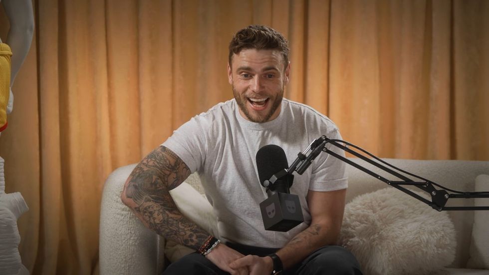 Gus Kenworthy on Grindr's Who's the A**hole podcast hosted by Katya