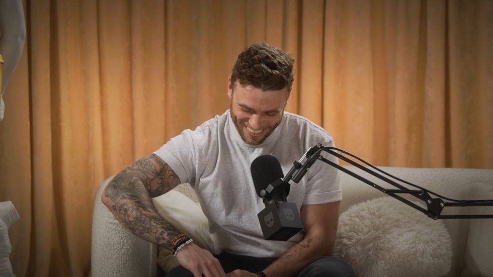 Gus Kenworthy on Grindr's Who's the A**hole podcast hosted by Katya