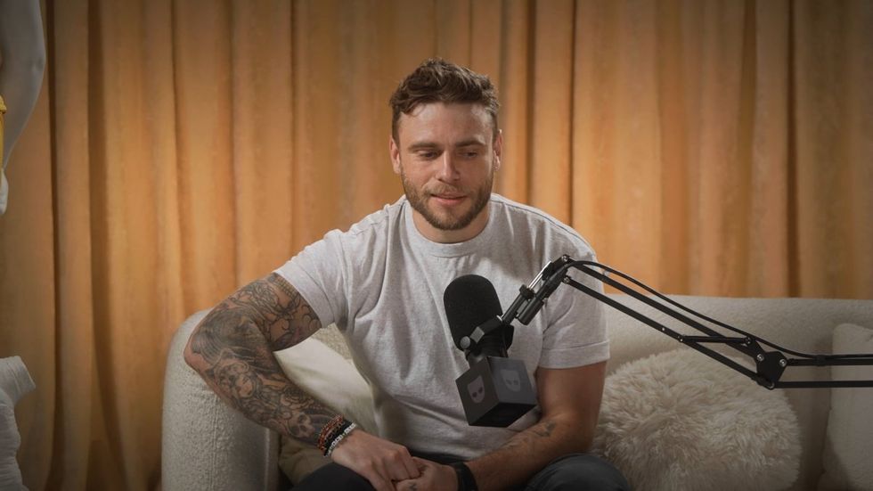 Gus Kenworthy on Grindr's Who's the A**hole podcast hosted by Katya