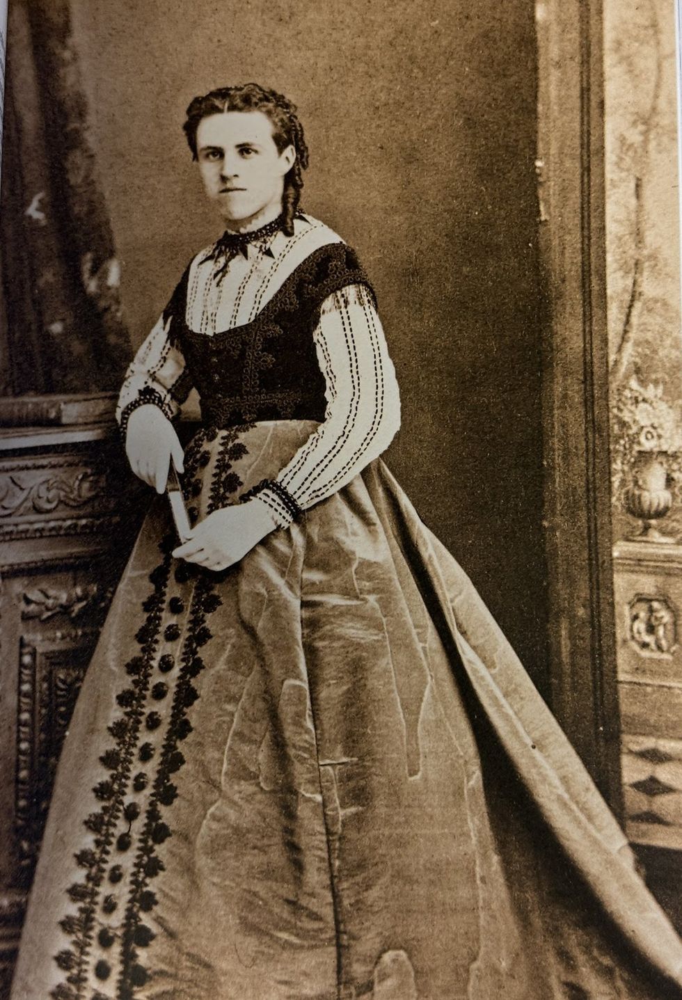 GUSTAVE CAILLEBOTTE IN DRAG may 1868 Family Archives