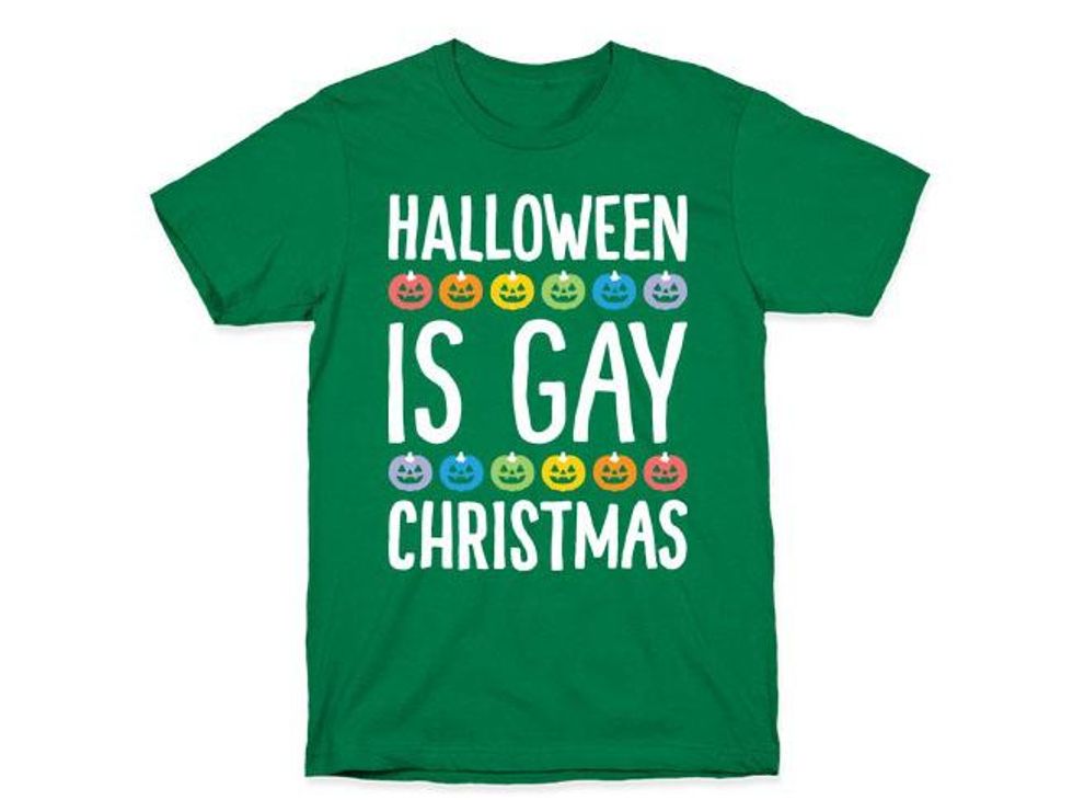 halloween is gay christmas tee