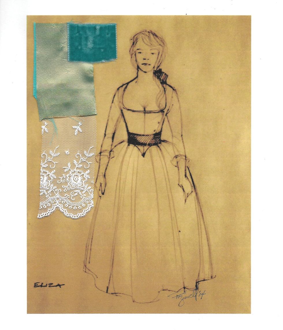 Hamilton sketch of Eliza