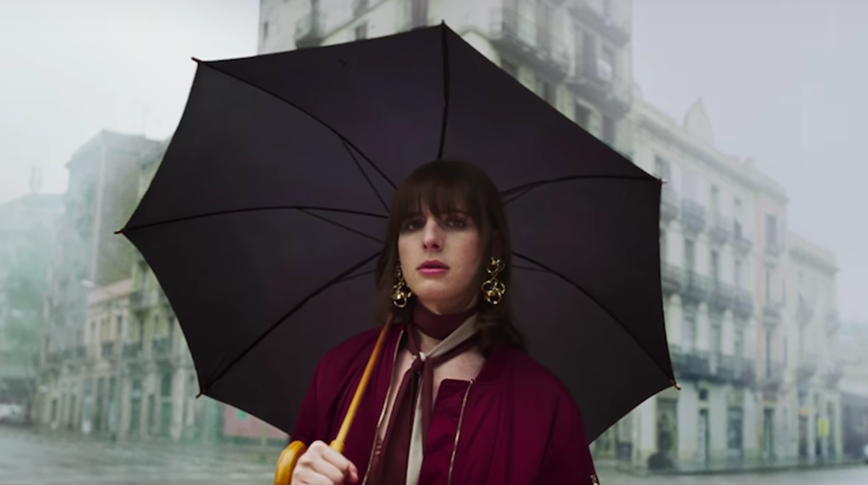 Hari Nef poses for H&M