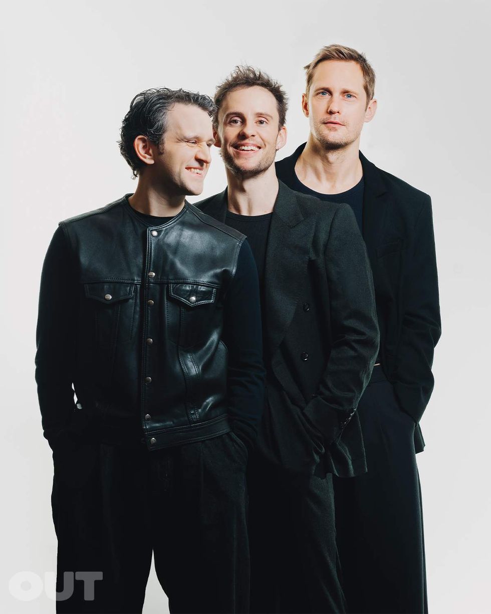 Harry Melling, Alexander Skarsgard and Harry Lighton