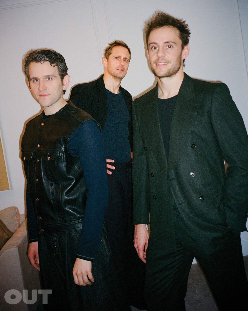 Harry Melling, Alexander Skarsgard and Harry Lighton