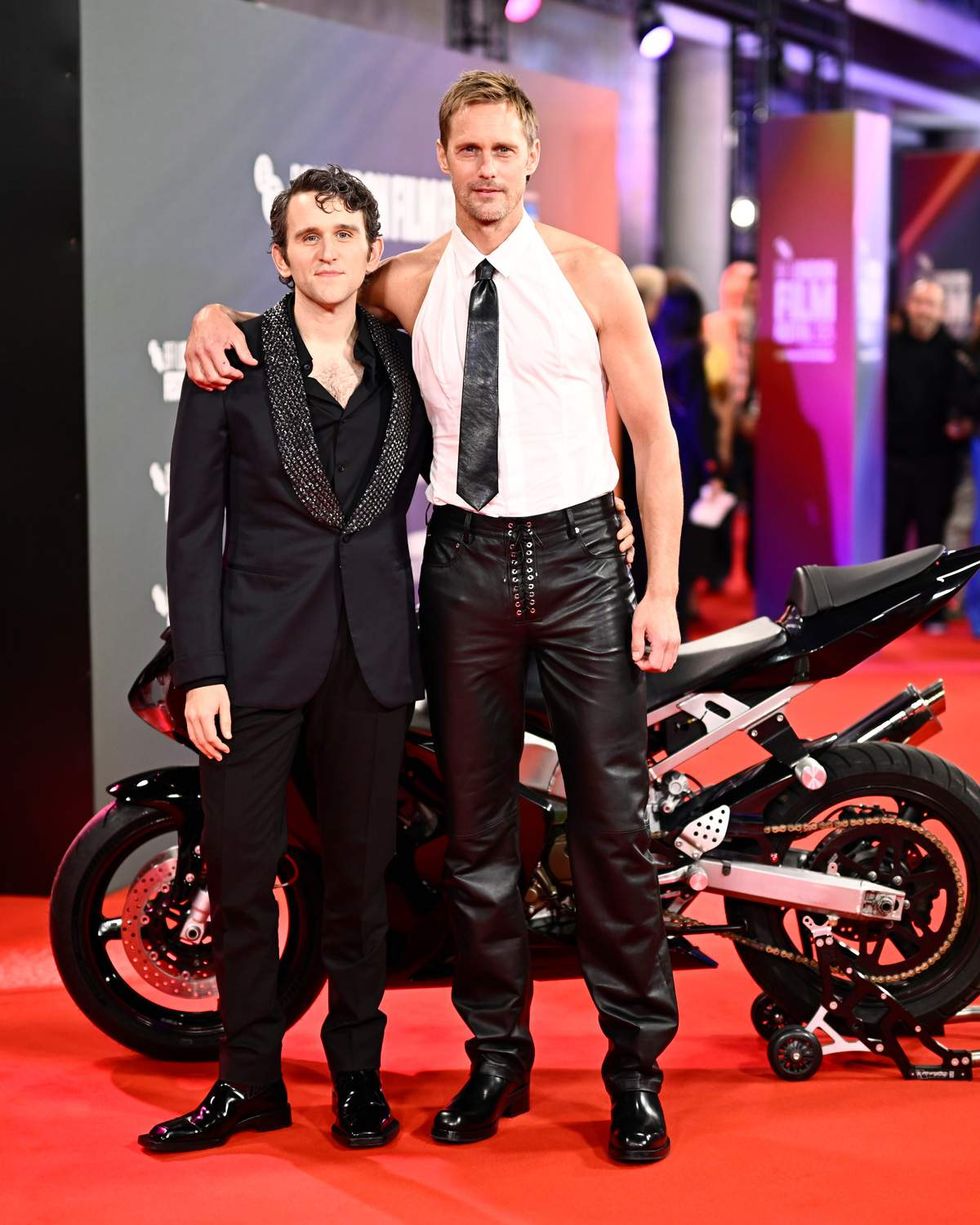 Harry Melling and Alexander Skarsg\u00e5rd at the 2025 London Film Festival