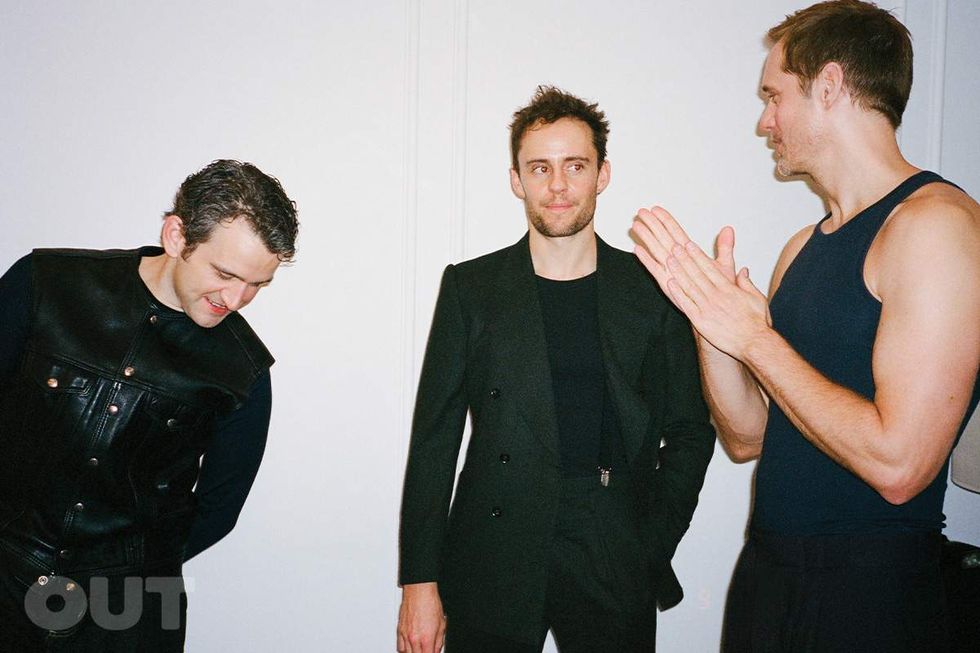 Harry Melling, Harry Lighton, and Alexander Skarsgard