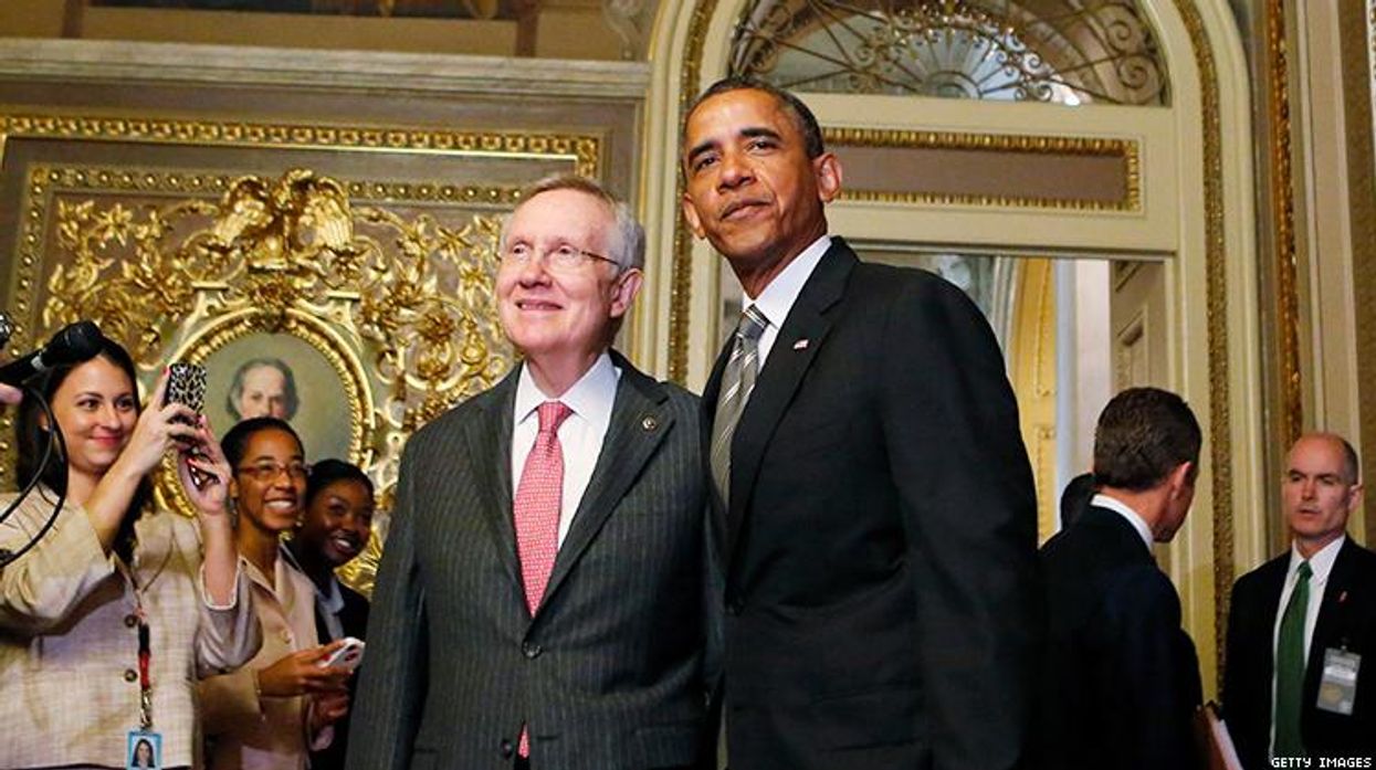 harry reid barack obama ryan grim don't ask don't tell