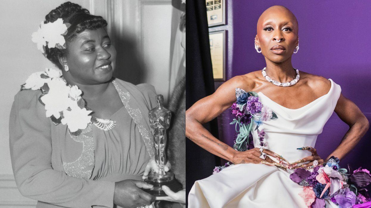 Hattie McDaniel at the 12th Academy Awards; Cynthia Erivo at the 97th Academy Awards