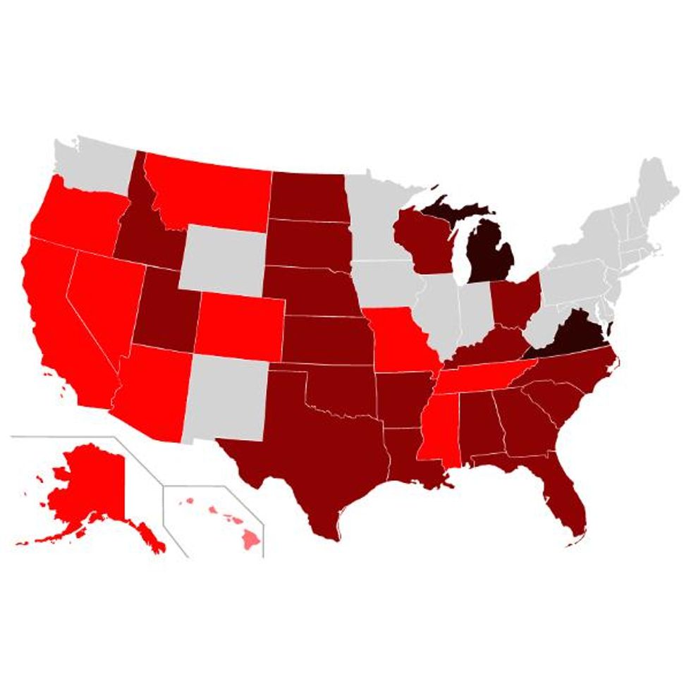 Hawaii and Alaska ban same-sex marriage, more follow