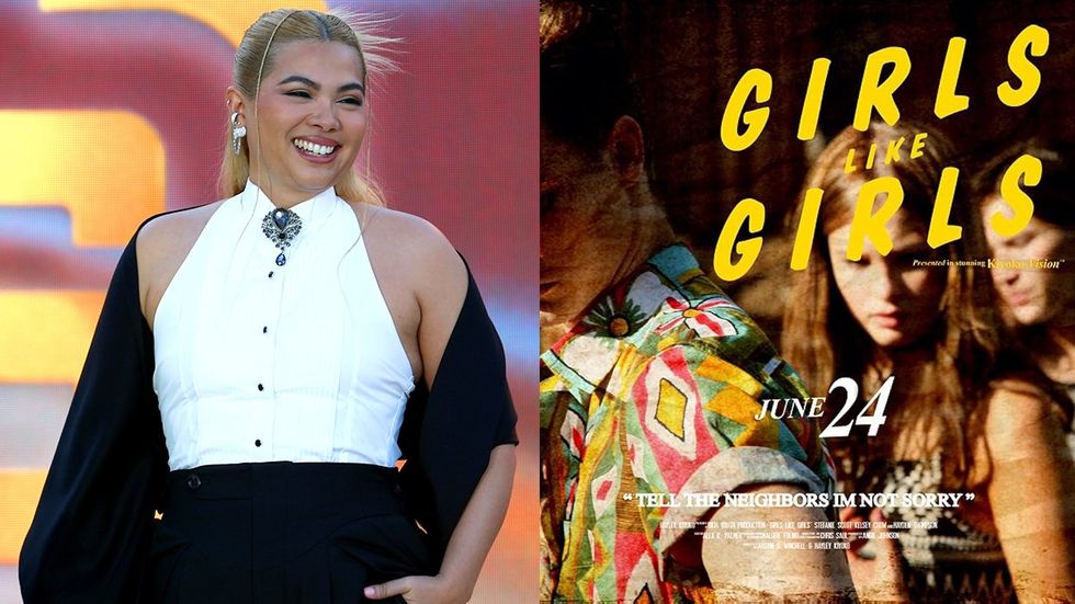 hayley kiyoko Gold House 4th Annual Gala at The Music Center 2025 and watermarked promotional flier 2015Girls Like Girls Music Video