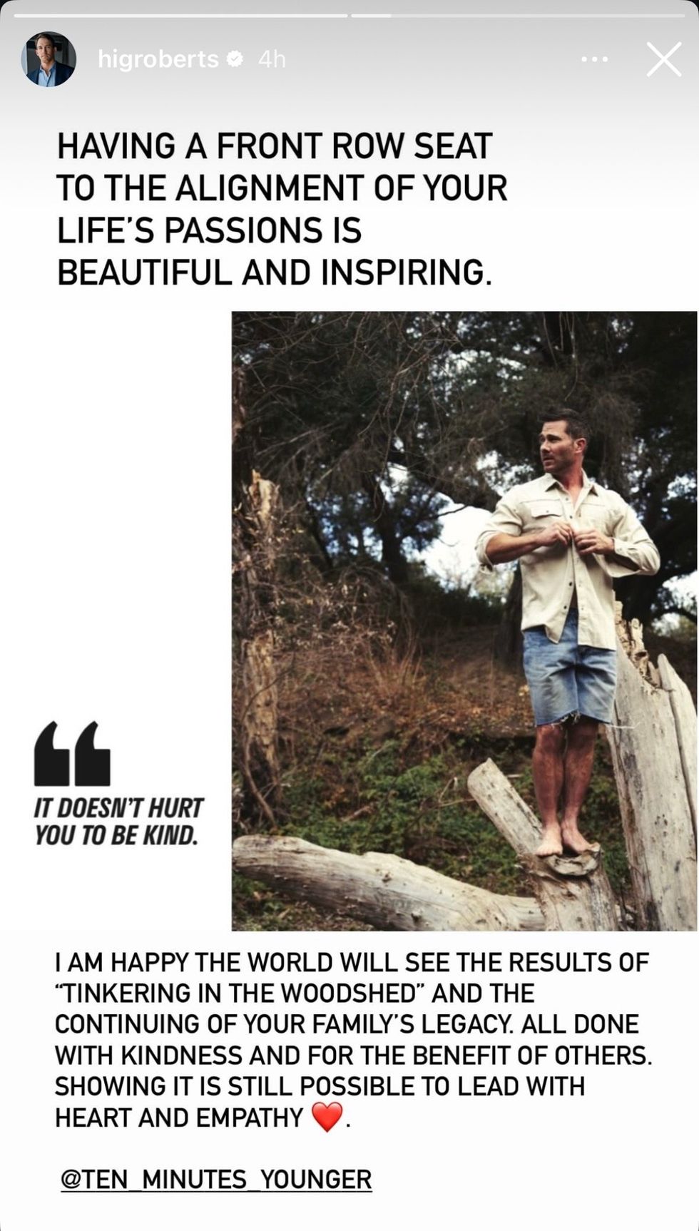Hig Roberts via Instagram story