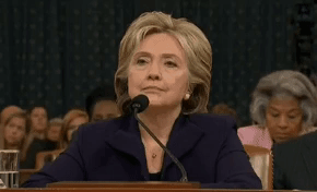 hillary clinton brush shoulder gif