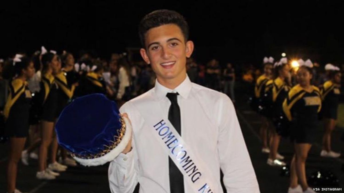 Hockey Player Crowned Homecoming King After Coming As Gay