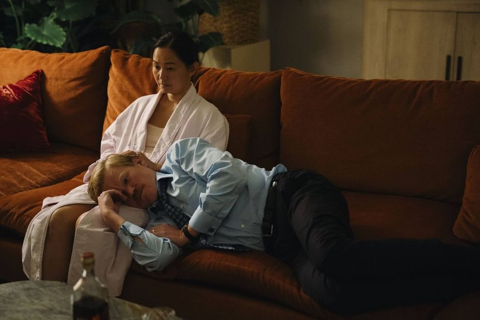 Hong Chau and Jesse Plemons in KINDS OF KINDNESS.