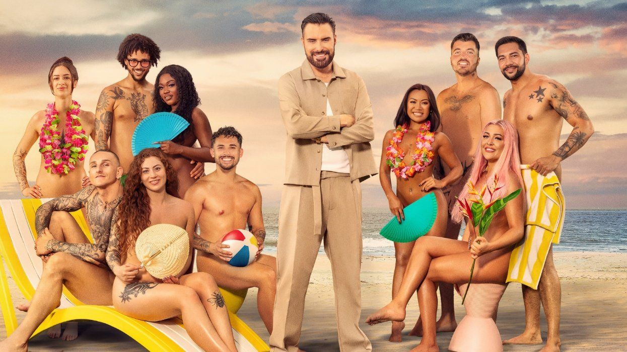 Host Rylan Clark and the cast of Dating Naked UK season 2