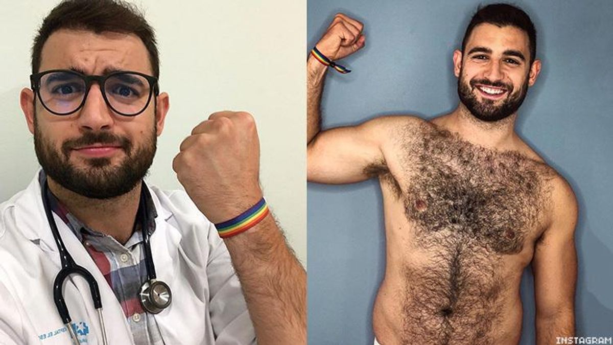 Hot and hunky Spanish doctor Francisco José Alvarado beat the coronavirus then was crowned Mr. Gay Pride 2020