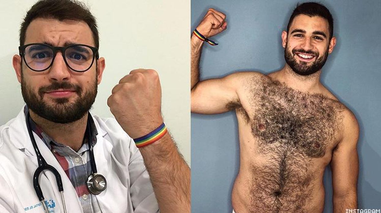 Hot and hunky Spanish doctor Francisco José Alvarado beat the coronavirus then was crowned Mr. Gay Pride 2020