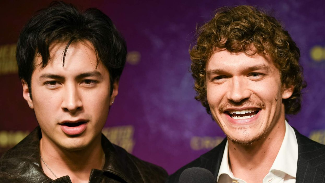 Hudson Williams and Connor Storrie