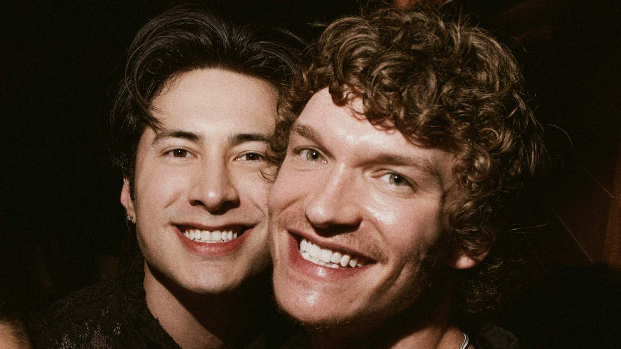 Hudson Williams and Connor Storrie