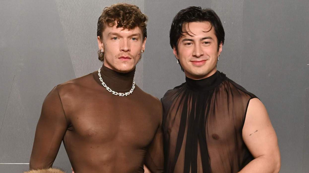 Hudson Williams and Connor Storrie