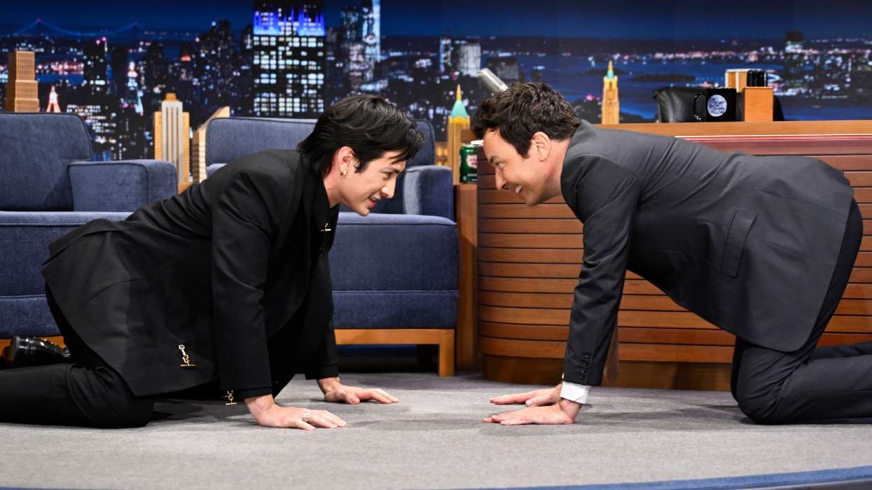 Hudson Williams and Jimmy Fallon on The Tonight Show Starring Jimmy Fallon
